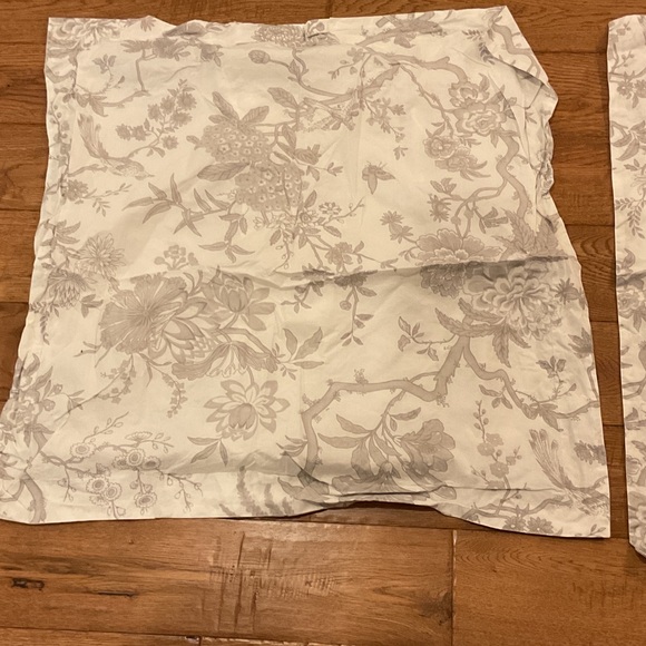 2 Hardin Gray Toule Euro covers by Ballard Designs